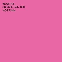 #EA67A5 - Hot Pink Color Image
